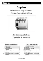 Doepke Dupline DRO 4 Operating Instructions Manual preview