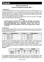 Preview for 2 page of Doepke Dupline DRO 4 Operating Instructions Manual