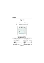 Doepke Dupline DSM 4M Operating Instructions Manual preview