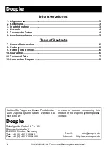 Preview for 2 page of Doepke Dupline DSU 1U Operating Instructions Manual