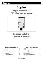 Doepke Dupline DTS 1 Operating Instructions Manual preview