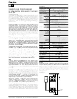 Preview for 2 page of Doepke EDS 16 Installation And Operating Manual