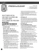 Предварительный просмотр 6 страницы Dog it Fresh & Clear User Manual