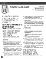 Предварительный просмотр 8 страницы Dog it Fresh & Clear User Manual