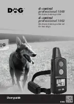 Preview for 1 page of DOG d-control professional 1000 User Manual