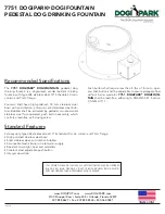 DOGIPARK DOGIFOUNTAIN 7751 Installation & Operation Manual preview