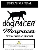 dogPacer minipacer User Manual preview