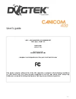 Dogtek Canicom 400 User Manual preview