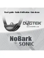 Dogtek NoBark Sonic User Manual preview