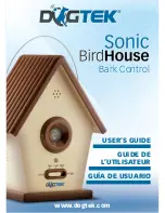 Dogtek Sonic Birdhouse User Manual preview