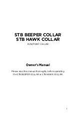Dogtra STB BEEPER COLLAR Owner'S Manual preview