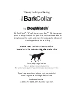 Preview for 2 page of DogWatch The Bark Collar BT-7 Owner'S Manual