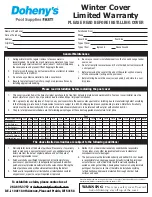 Preview for 1 page of Doheny's 30541COVR Installation Instructions