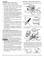 Preview for 2 page of Doheny's 5216 Installation, Operation & Parts