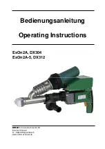 Dohle DX304 Operating Instructions Manual preview