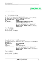 Preview for 2 page of Dohle DX304 Operating Instructions Manual