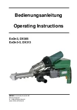 Preview for 1 page of Dohle DX305 Operating Instructions Manual