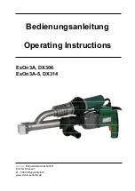 Preview for 1 page of Dohle DX306 Operating Instructions Manual