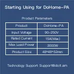 Предварительный просмотр 1 страницы DoHome PA Manual