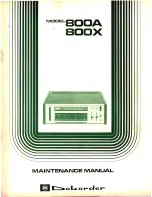 Dok 800A Maintenance Manual предпросмотр