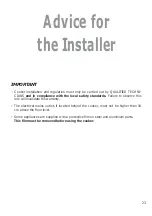 Preview for 23 page of Dok 96 G Instruction For The Use - Installation Advice