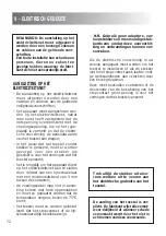 Preview for 72 page of Dok 96 G Instruction For The Use - Installation Advice