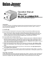 Dolan-Jenner Fiber-Lite MI-150 Operation Manual preview