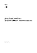 Dolby Digital BT MeetMe Configuration Manual preview