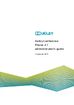 Dolby Digital Conference Phone 3.1 Administrator'S Manual preview