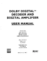 Предварительный просмотр 1 страницы Dolby Digital DoLBy123YDGBJ User Manual