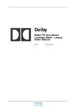 Предварительный просмотр 1 страницы Dolby Laboratories 737 User Manual