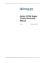 Предварительный просмотр 1 страницы Dolby Laboratories CP750 Manual