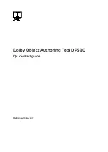 Preview for 1 page of Dolby Laboratories DP590 Quick Start Manual