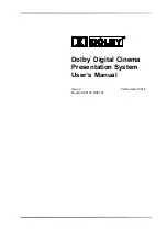 Dolby Laboratories DSP100 User Manual preview