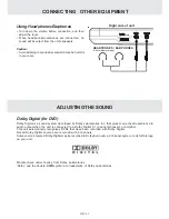 Preview for 14 page of Dolby Laboratories PVS177SG Owner'S Manual