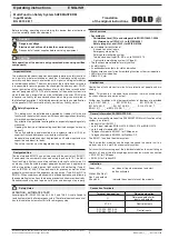 Preview for 5 page of DOLD 0056632 Operating Instructions Manual