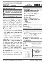 Предварительный просмотр 9 страницы DOLD BG 5914.08 0 Series Operating Instructions Manual