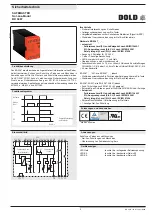 Предварительный просмотр 5 страницы DOLD SAFEMASTER BD 5987 Datasheet / Operating Instructions