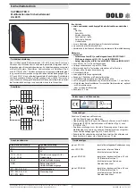 Предварительный просмотр 5 страницы DOLD SAFEMASTER C UG 6970 Operating Instructions Manual