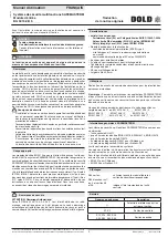 Preview for 9 page of DOLD SAFEMASTER M BG 5913.08/ 3 Series Operating Instructions Manual