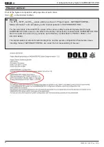 Preview for 84 page of DOLD Safemaster Pro User Manual