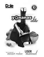 DOLE yonanas elite User Manual предпросмотр