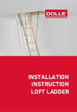 Preview for 1 page of Dolle LOFT LADDER Installation Instruction