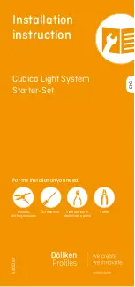 Preview for 13 page of Dollken Cubica Light System Manual