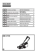 Предварительный просмотр 1 страницы Dolmar AM-3738 Instruction Manual