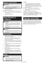 Предварительный просмотр 12 страницы Dolmar AM-3738 Instruction Manual