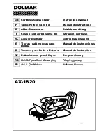 Dolmar AX-1820 Instruction Manual предпросмотр