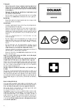 Preview for 42 page of Dolmar ET-100 C Instruction Manual