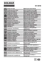 Dolmar EV-3618 Original Instruction Manual preview