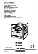 Preview for 1 page of Dolmar GE-2800L Instruction Manual